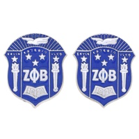 AFROCENTRIC SORORITY CREST SHIELD EARRINGS