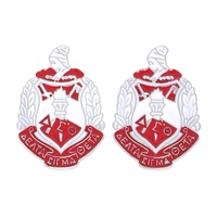 AFROCENTRIC SORORITY CREST SHIELD EARRINGS