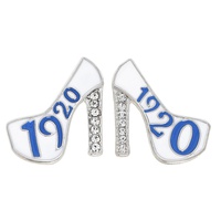 AFROCENTRIC SORORITY CRYSTAL STILETTO EARRINGS
