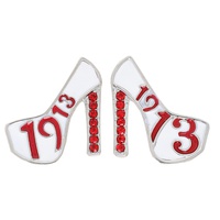 AFROCENTRIC SORORITY CRYSTAL STILETTO EARRINGS