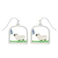 SHEEP OPEN ARCH FISH HOOK EARRINGS