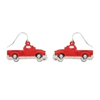 PICKUP TRUCK FISH HOOK DROP EARRINGS