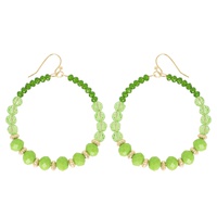 SAINT PATRICK'S DAY CIRCLE BEADED EARRINGS