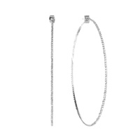 80MM RHINESTONE HOOP EARRING