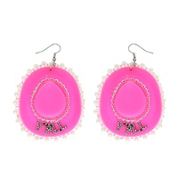 YALL WESTERN PEARL TRIM COWBOY HAT EARRINGS