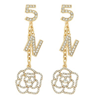 PARISIAN FASHIONISTA NUMBER 5 CHANDELIER EARRINGS