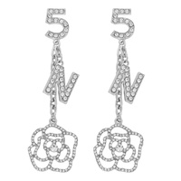PARISIAN FASHIONISTA NUMBER 5 CHANDELIER EARRINGS