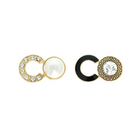 FASHIONISTA GREEK KEY JEWELED STUD EARRINGS