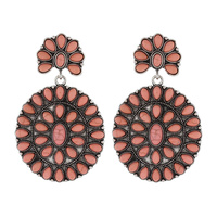 WESTERN CONCHO TQ EARRINGS