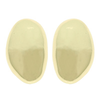 POLISHED CHUBBY RAINDROP STUD EARRINGS