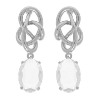 INTERTWINED GEMSTONE DANGLE EARRINGS