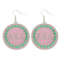 GREEK SORORITY ENAMEL EARRINGS