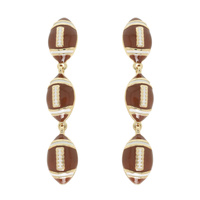 GAMEDAY FOOTBALL POST DANGLE EARRINGS