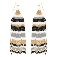 WESTERN COLORFUL FRINGE DANGLE EARRINGS