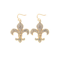 FLEUR DE LIS DANGLE EARRINGS