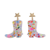 WESTERN COWBOY BOOT EARRINGS