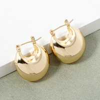 GOLD PLATED HUGGIE HOOP EARRINGS