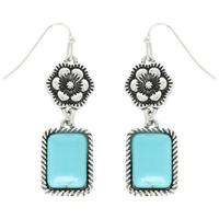 WESTERN FLORAL JEWELED POST EARRINGS