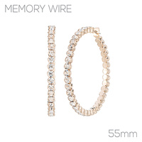 CRYSTAL HOOP EARRINGS