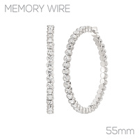 CRYSTAL HOOP EARRINGS