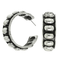 WESTERN BUBBLE HOOP EARRINGS