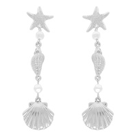 SEA LIFE THEME POST DANGLE EARRINGS