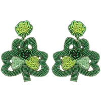 ST. PATRICK'S SHAMROCK POST EARRINGS