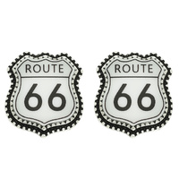 WESTERN ROUTE 66 SIGN POST EARRINGS