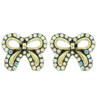 WESTERN SHORT TAIL BOW POST EARRINGS