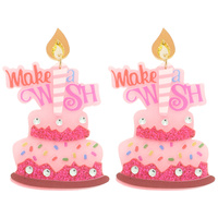 "MAKE A WISH" POST DANGLE CAKE EARRINGS