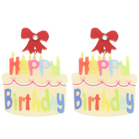 "HAPPY BIRTHDAY" CAKE EARRINGS