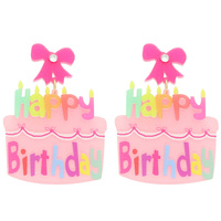 "HAPPY BIRTHDAY" CAKE EARRINGS