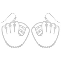 GAME DAY STYLE BASEBALL GLOVE WIRE EARRINGS