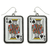 WESTERN KING OF SPADES EARRINGS