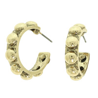 WESTERN BUBBLE BEADED HOOP EARRINGS