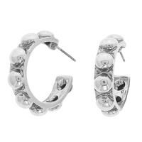 WESTERN BUBBLE BEADED HOOP EARRINGS