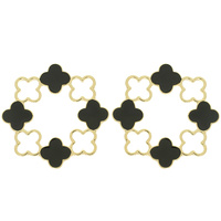 STATEMENT EPOXY CLOVER EARRING