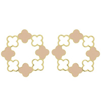 STATEMENT EPOXY CLOVER EARRING