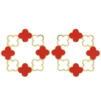 STATEMENT EPOXY CLOVER EARRING