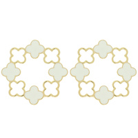 STATEMENT EPOXY CLOVER EARRING