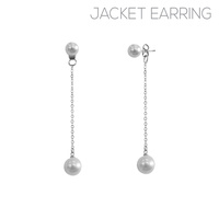 PEARL LINEAR DROP EARRINGS