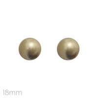 ROUND PEARL POST STUD EARRINGS