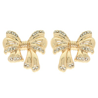 SHORT TAIL BOW POST EARRINGS