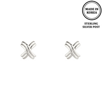 FLASH-PLATED SIGNATURE X EARRINGS