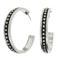 WESTERN BUBBLE HOOP EARRINGS