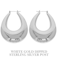 FLASH-PLATED HOOP EARRINGS