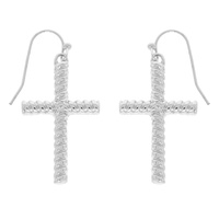 CROSS DANGLE EARRINGS
