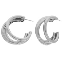 OPEN TUBE HOOP EARRINGS