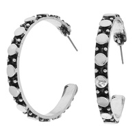 WESTERN BUBBLE PATTERN HOOP EARRINGS