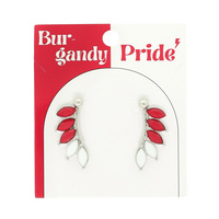 GAME DAY FEATHER POST EARRINGS